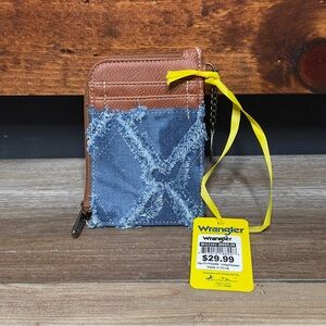 Wrangler Denim Card Holder Wallet NWT